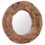 Espejo decorativo redondo teca 60 cm de , Espejos - Ref: Foro24-244560, Precio: 135,51 €, Descuento: -5%%