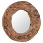 Espejo decorativo redondo teca 60 cm de , Espejos - Ref: Foro24-244560, Precio: 135,51 €, Descuento: -5%%