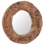 Espejo decorativo redondo teca 60 cm de , Espejos - Ref: Foro24-244560, Precio: 135,51 €, Descuento: -5%%
