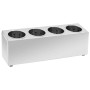 Soporte para cubiertos 4 rejillas acero inoxidable rectangular de , Bandejas de cubiertos y utensilios - Ref: Foro24-51227, P...