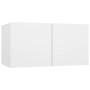 Set de muebles de salón TV 4 piezas madera de ingeniería blanco de , Muebles TV - Ref: Foro24-3078688, Precio: 142,26 €, Desc...