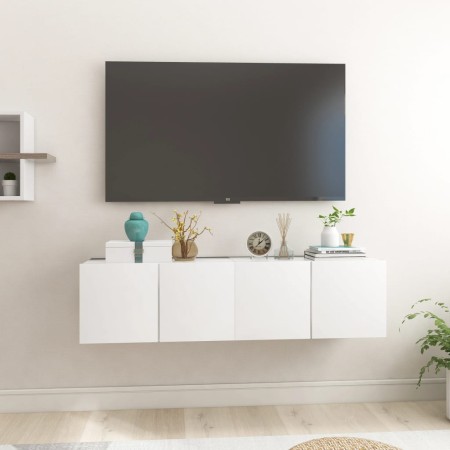 Muebles colgantes de TV 2 unidades blanco 60x30x30 cm de , Muebles TV - Ref: Foro24-804509, Precio: 76,15 €, Descuento: %