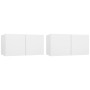 Muebles colgantes de TV 2 unidades blanco 60x30x30 cm de , Muebles TV - Ref: Foro24-804509, Precio: 76,15 €, Descuento: %