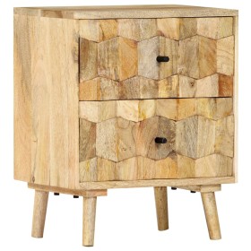 Comprar Mesita de noche de madera maciza de mango