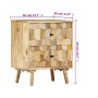 Mesita de noche de madera maciza de mango 40x30x50 cm | Foro24.es | Tu tienda online para hogar, jardín y más Foro24.es