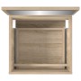 Armario de baño con espejo madera de ingeniería roble Sonoma de , Muebles de baño - Ref: Foro24-804866, Precio: 65,30 €, Desc...
