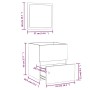 Armario de baño con espejo madera de ingeniería roble Sonoma de , Muebles de baño - Ref: Foro24-804866, Precio: 65,30 €, Desc...