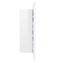 Armario espejo de baño LED acrílico blanco brillo 60x12x45 cm de , Tocadores de baño - Ref: Foro24-804961, Precio: 51,72 €, D...