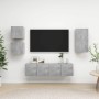 Set de muebles de salón 5 pzas madera ingeniería gris hormigón de , Muebles TV - Ref: Foro24-3079115, Precio: 129,37 €, Descu...