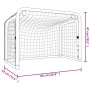 Portería hockey y red acero y poliéster rojo y negro 68x32x47cm de , Porterías de hockey - Ref: Foro24-93740, Precio: 42,05 €...