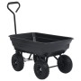 Carrito de mano basculante para jardín 300 kg 75 L negro de , Carretillas de carga - Ref: Foro24-92579, Precio: 158,51 €, Des...