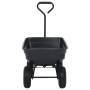 Carrito de mano basculante para jardín 300 kg 75 L negro de , Carretillas de carga - Ref: Foro24-92579, Precio: 158,51 €, Des...
