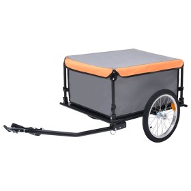 Comprar Remolque para bicicletas gris y naranja