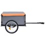 Remolque para bicicletas gris y naranja 65 kg | Foro24.es | Tu tienda online para hogar, jardín y más Foro24.es