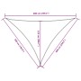 Toldo de vela triangular tela Oxford terracota 5x6x6 m de , Sombrillas - Ref: Foro24-135401, Precio: 47,18 €, Descuento: -5%%