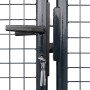 Puerta de malla de jardín acero galvanizado gris 289x125 cm de , Puertas de jardín - Ref: Foro24-143364, Precio: 402,28 €, De...