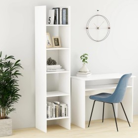 Estantería librería madera contrachapada blanco 40x35x180 cm de , Librerías y estanterías - Ref: Foro24-803398, Precio: 71,63...