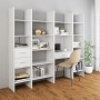 Estantería librería madera contrachapada blanco 40x35x180 cm de , Librerías y estanterías - Ref: Foro24-803398, Precio: 71,63...