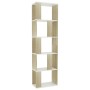 Estantería/divisor espacios blanco y roble sonoma 45x24x159 cm | Foro24.es | Tu tienda online para hogar, jardín y más Foro24.es