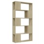 Librería separador contrachapada roble Sonoma 80x24x155 cm de , Librerías y estanterías - Ref: Foro24-809146, Precio: 85,62 €...