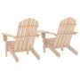 Sillas de jardín Adirondack con mesita madera maciza de abeto de , Sillas de jardín - Ref: Foro24-315892, Precio: 147,23 €, D...