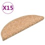 Alfombras de peldaños de escalera 15 uds dorado 56x17x3 cm de , Alfombrillas para escalones - Ref: Foro24-322378, Precio: 82,...