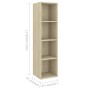 Muebles de salón de pared 4 pzas madera ingeniería roble Sonoma de , Muebles TV - Ref: Foro24-3079892, Precio: 234,80 €, Desc...