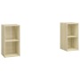 Muebles de salón de pared 2 pzas madera ingeniería roble Sonoma | Foro24.es | Tu tienda online para hogar, jardín y más Foro24.es