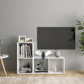 Muebles de salón 2 pzas madera ingeniería blanco 72x35x36,5 cm de , Muebles TV - Ref: Foro24-3079943, Precio: 70,57 €, Descue...