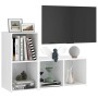 Muebles de salón 2 pzas madera ingeniería blanco 72x35x36,5 cm de , Muebles TV - Ref: Foro24-3079943, Precio: 70,57 €, Descue...