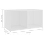 Muebles de salón 2 pzas madera ingeniería blanco 72x35x36,5 cm de , Muebles TV - Ref: Foro24-3079943, Precio: 70,57 €, Descue...