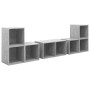 Muebles de salón 6 piezas madera de ingeniería gris hormigón de , Muebles TV - Ref: Foro24-3080055, Precio: 128,15 €, Descuen...