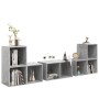Muebles de salón 6 piezas madera de ingeniería gris hormigón de , Muebles TV - Ref: Foro24-3080055, Precio: 128,15 €, Descuen...