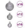 Bolas de Navidad 100 unidades gris 3 / 4 / 6 cm | Foro24.es | Tu tienda online para hogar, jardín y más Foro24.es