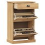 Zapatero VIGO madera maciza de pino 60x35x96 cm de , Zapateros y organizadores de calzado - Ref: Foro24-353169, Precio: 145,8...