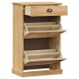 Zapatero VIGO madera maciza de pino 60x35x96 cm de , Zapateros y organizadores de calzado - Ref: Foro24-353169, Precio: 145,8...
