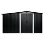 Cobertizo jardín puertas correderas acero gris 329,5x312x178 cm | Foro24.es | Tu tienda online para hogar, jardín y más Foro24.es