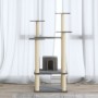 Rascador para gatos con postes de sisal gris claro 110 cm de vidaXL, Mobiliario para gatos - Ref: Foro24-171480, Precio: 55,3...