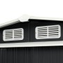 Cobertizo jardín puertas correderas acero gris 329,5x312x178 cm | Foro24.es | Tu tienda online para hogar, jardín y más Foro24.es