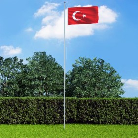 Bandera de Turquía 90x150 cm de , Banderas y mangas de viento - Ref: Foro24-146068, Precio: 12,17 €, Descuento: -5%%