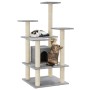 Rascador para gatos con postes de sisal gris claro 110 cm de vidaXL, Mobiliario para gatos - Ref: Foro24-171480, Precio: 55,3...