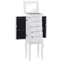 Armario joyero de pie blanco de , Aparadores - Ref: Foro24-246959, Precio: 158,44 €, Descuento: %
