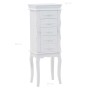 Armario joyero de pie blanco de , Aparadores - Ref: Foro24-246959, Precio: 158,44 €, Descuento: %