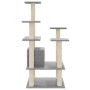 Rascador para gatos con postes de sisal gris claro 110 cm de vidaXL, Mobiliario para gatos - Ref: Foro24-171480, Precio: 55,3...