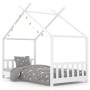 Estructura de cama infantil madera maciza pino blanco 80x160 cm de , Cunas y camas para niños - Ref: Foro24-283368, Precio: 1...