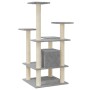 Rascador para gatos con postes de sisal gris claro 110 cm de vidaXL, Mobiliario para gatos - Ref: Foro24-171480, Precio: 55,3...