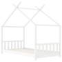 Estructura de cama infantil madera maciza pino blanco 80x160 cm de , Cunas y camas para niños - Ref: Foro24-283368, Precio: 1...