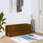 Mueble zapatero pared contrachapada marrón roble 100x35x38 cm de , Zapateros y organizadores de calzado - Ref: Foro24-821027,...