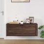 Mueble zapatero pared contrachapada marrón roble 100x35x38 cm de , Zapateros y organizadores de calzado - Ref: Foro24-821027,...