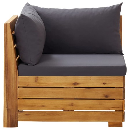Sofá seccional esquina 1 pza con cojines madera maciza acacia | Foro24.es | Tu tienda online para hogar, jardín y más Foro24.es